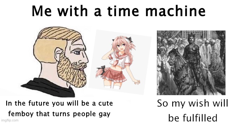 ? | image tagged in astolfo | made w/ Imgflip meme maker