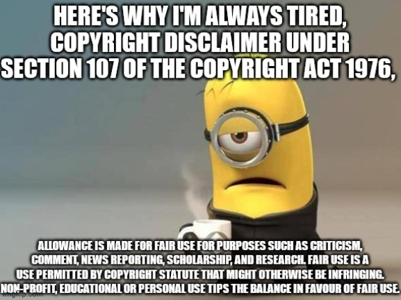 Minions are asking about the copyright law | image tagged in minion,copyright | made w/ Imgflip meme maker