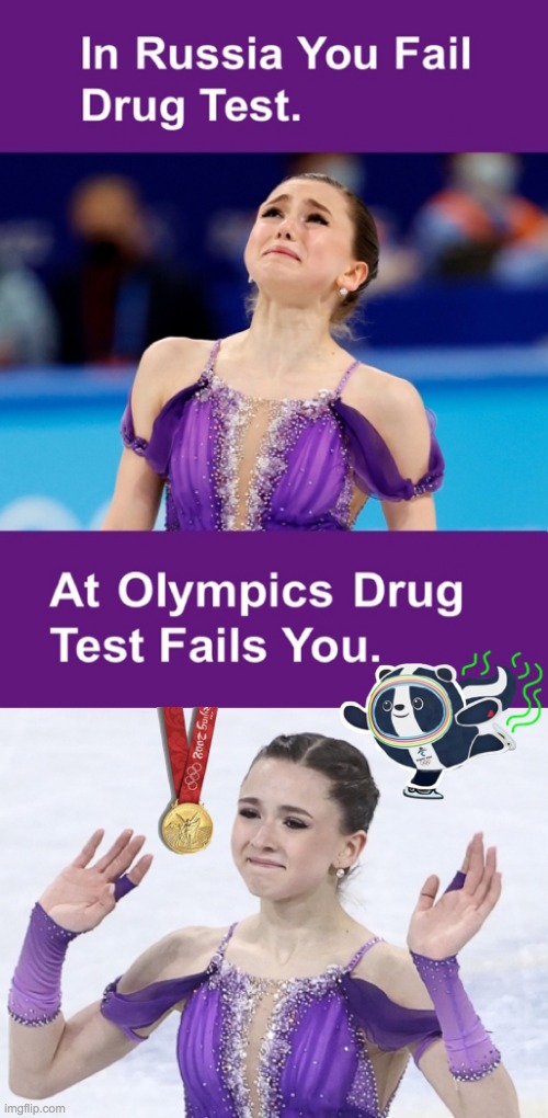 In Russia You Fail Drug Test At Olympics Drug Test Fails You | image tagged in in russia you fail drug test at olympics drug test fails you | made w/ Imgflip meme maker