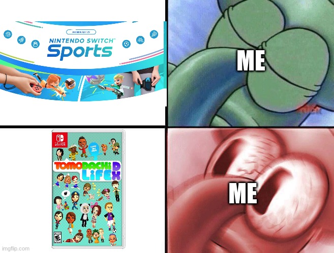 !!! | ME; ME | image tagged in sleeping squidward | made w/ Imgflip meme maker