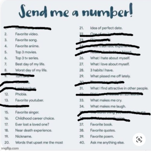 Y'know what.....screw it. Let's do this (I've scored out what I don't wanna answer) | made w/ Imgflip meme maker