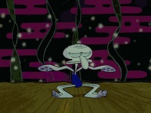 High Quality Squidward dancing Blank Meme Template