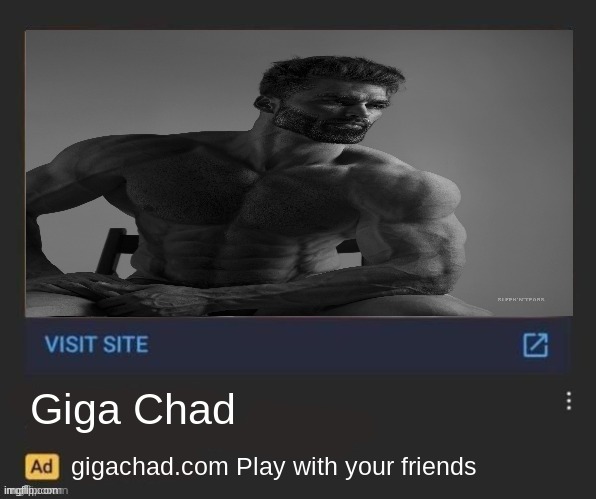 Giga chad template - Imgflip