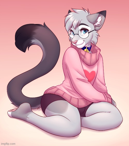 I think I might just keep uploading cute femboys here endlessly xD | image tagged in memes,cute,femboy,furry,sweater | made w/ Imgflip meme maker