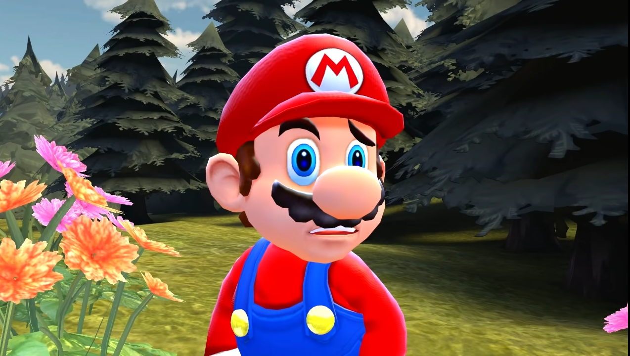 Mario confused Blank Meme Template