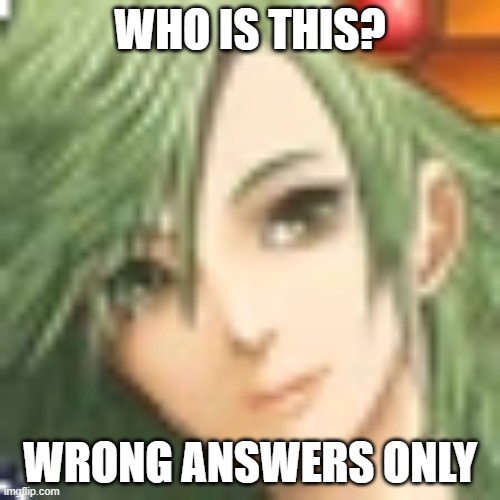 Rydia (Portrait) | WHO IS THIS? WRONG ANSWERS ONLY | image tagged in rydia portrait | made w/ Imgflip meme maker