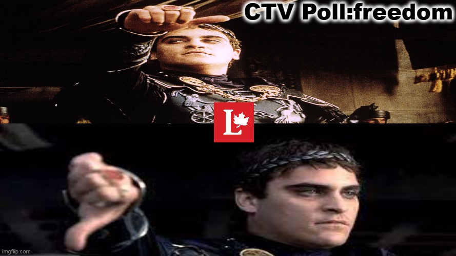 CTV news poll | CTV Poll:freedom | image tagged in freedom | made w/ Imgflip meme maker