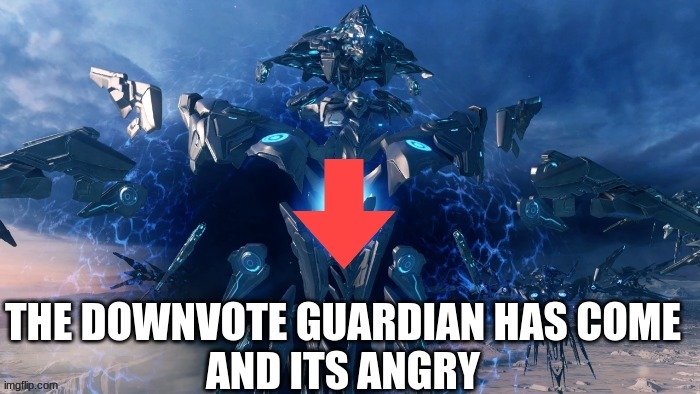 downvote guardian | image tagged in downvote guardian | made w/ Imgflip meme maker