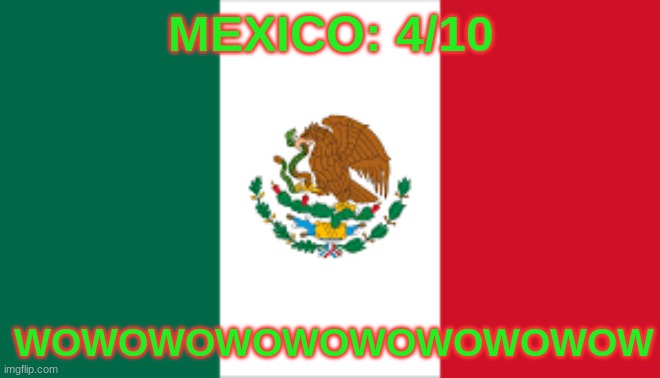 MEXICO: 4/10; WOWOWOWOWOWOWOWOWOW | made w/ Imgflip meme maker