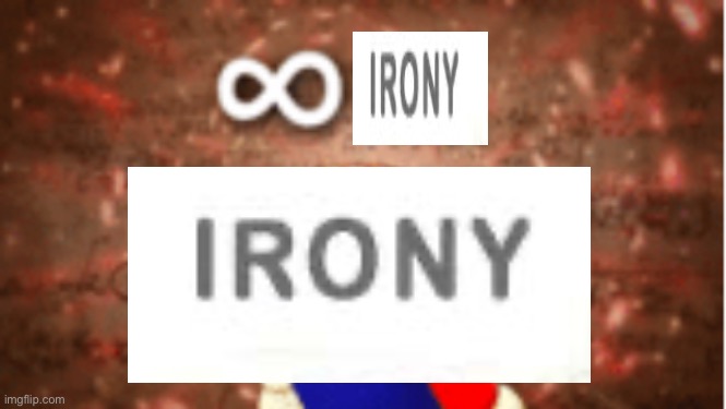 High Quality Infinite irony Blank Meme Template