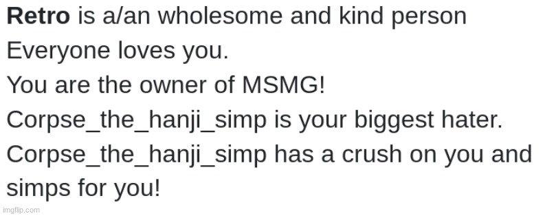 you made the least accurate shindan of all time, jemy. | made w/ Imgflip meme maker