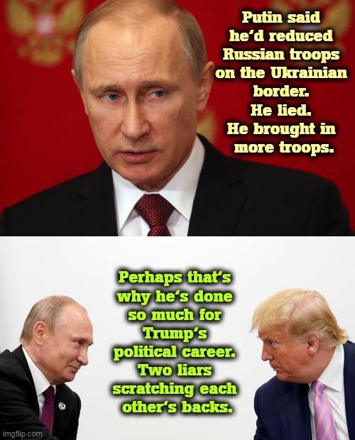 Image tagged in putin and his protege trump flirting,putin,trump,liars ...