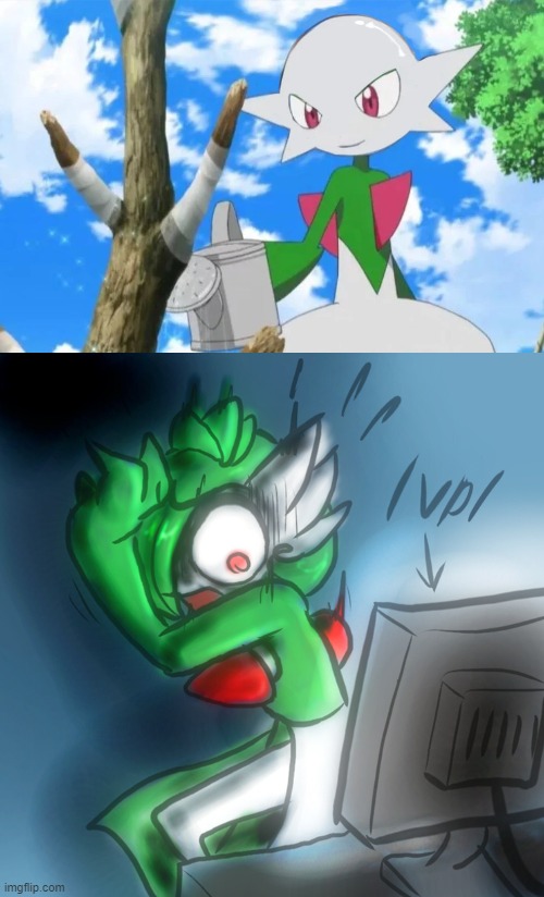 *chugs unsee juice* | image tagged in gardevoir computer | made w/ Imgflip meme maker