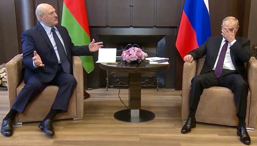 Lukachenko and Putin Blank Meme Template