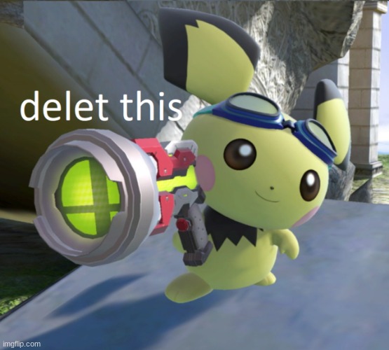 Delet this pichu | image tagged in delet this pichu | made w/ Imgflip meme maker