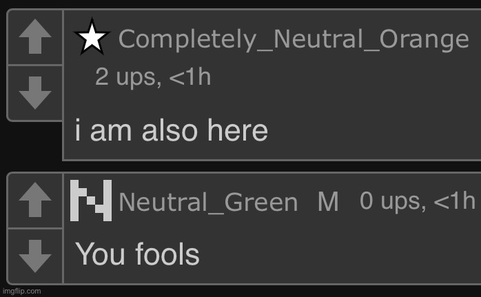 Shouldn’t it be Neutral_Purple since that’s blue and red? | made w/ Imgflip meme maker