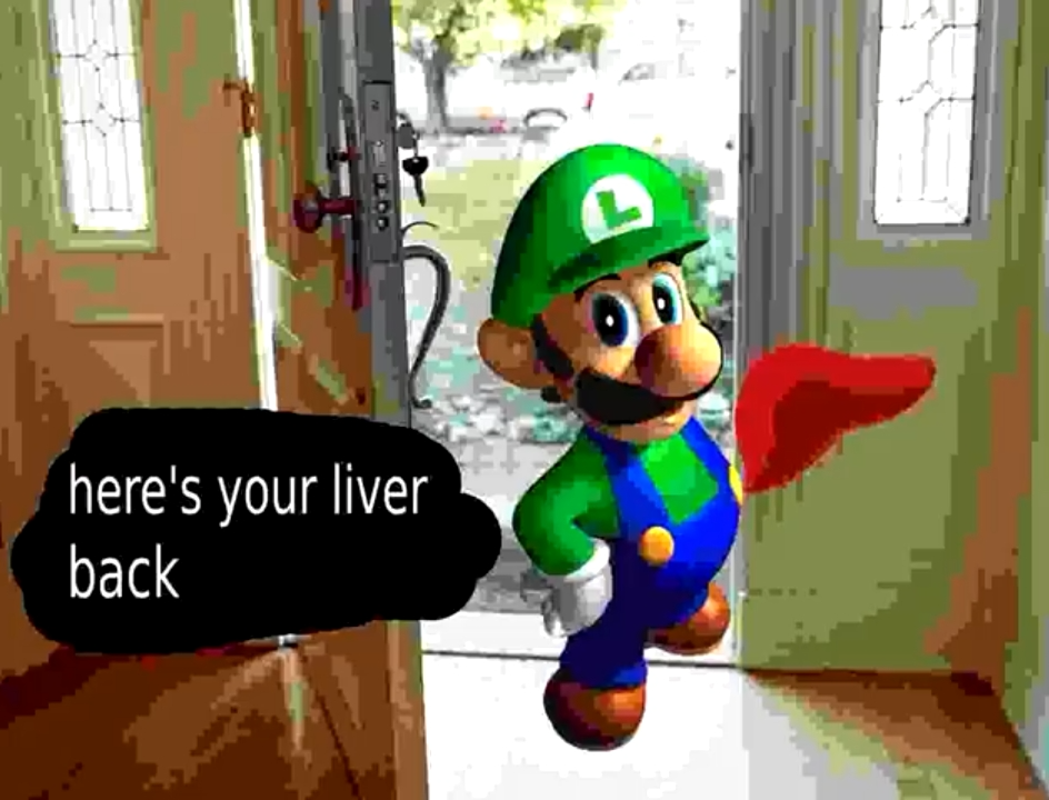 High Quality here's your liver back Blank Meme Template