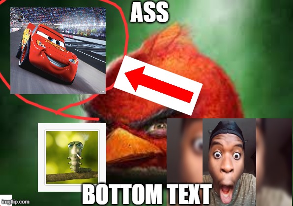 21st century | ASS; BOTTOM TEXT | image tagged in realistic red angry birds | made w/ Imgflip meme maker