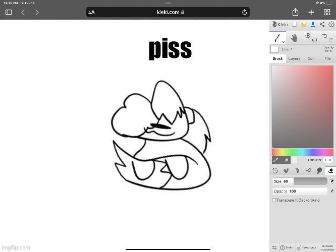 i drew a the me | piss | made w/ Imgflip meme maker