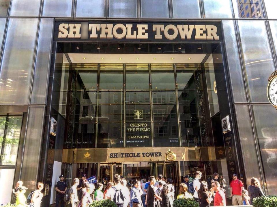High Quality Trump Tower, home to Russian money launderers Blank Meme Template