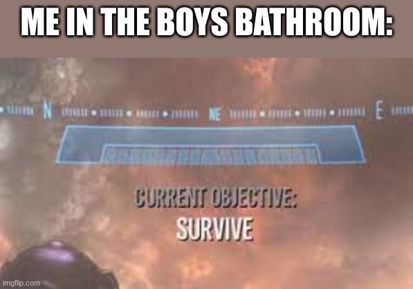 Me in the boys bathroom | ME IN THE BOYS BATHROOM: | image tagged in why are you reading this,seriously stop reading the tags,cookie | made w/ Imgflip meme maker