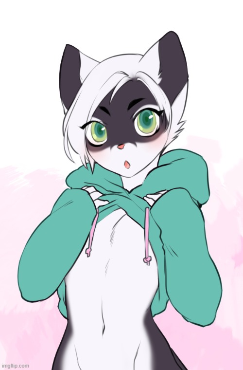 Cutie (by enjoiPANDAS) | image tagged in memes,cute,furry,femboy | made w/ Imgflip meme maker