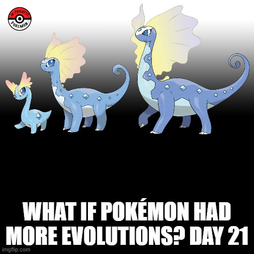 Check the tags Pokemon more evolutions for each new one. | WHAT IF POKÉMON HAD MORE EVOLUTIONS? DAY 21 | image tagged in memes,blank transparent square,pokemon more evolutions,amaura,pokemon,why are you reading this | made w/ Imgflip meme maker