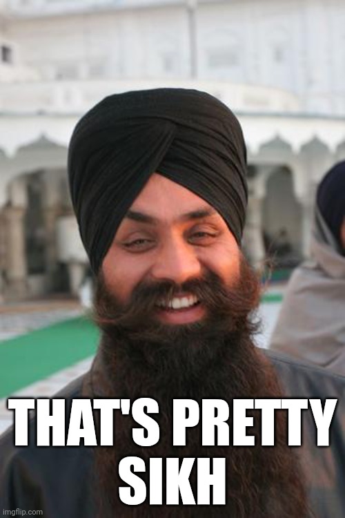 That Is Sikh | THAT'S PRETTY
SIKH | image tagged in that is sikh | made w/ Imgflip meme maker
