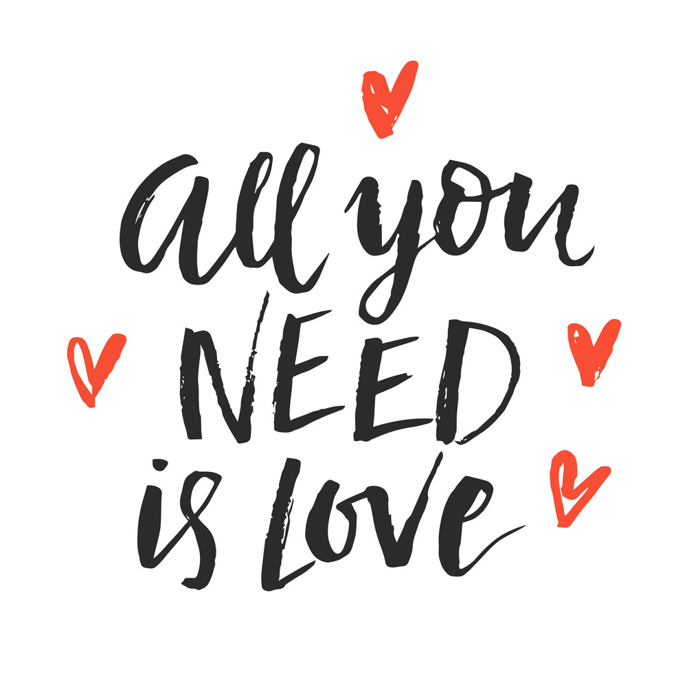 High Quality All you need is love Blank Meme Template