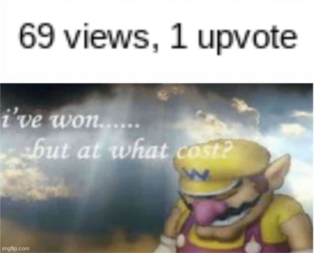 Nice | image tagged in i won but at what cost | made w/ Imgflip meme maker