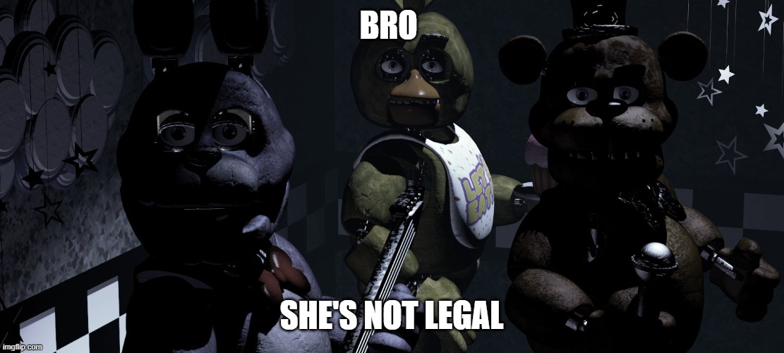 but shes legal | BRO; SHE'S NOT LEGAL | image tagged in bro | made w/ Imgflip meme maker