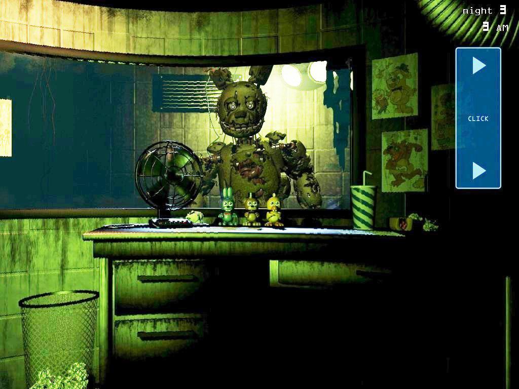 High Quality Springtrap watching Blank Meme Template