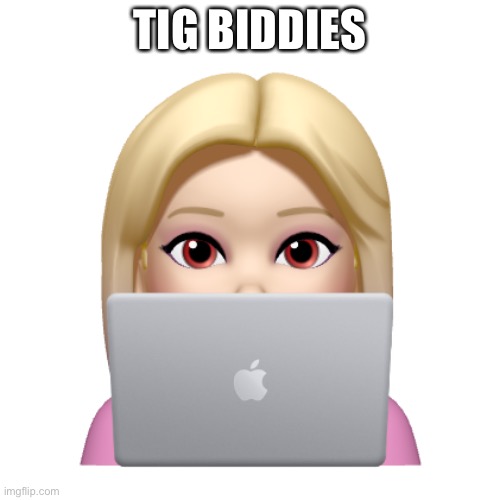 Peach is looking | TIG BIDDIES | image tagged in peach is looking | made w/ Imgflip meme maker