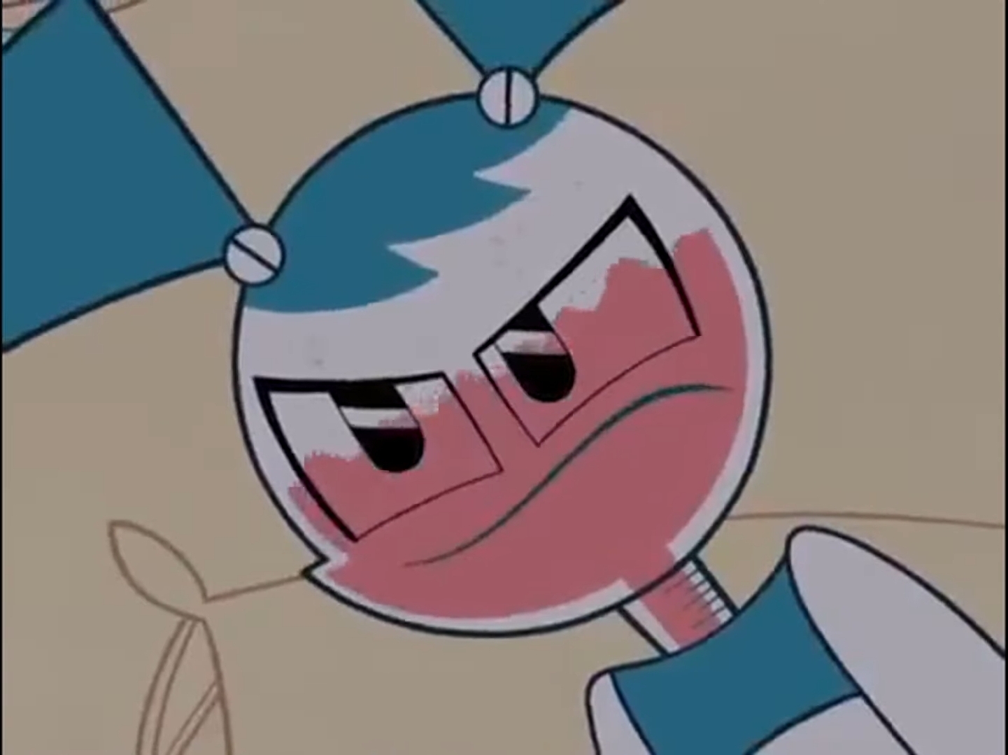 High Quality Mildly displeased My life as a teenage robot Blank Meme Template