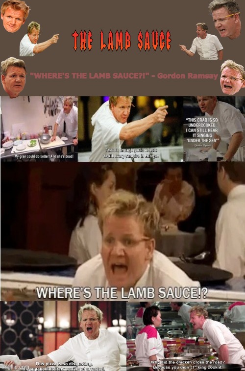 The-Lamb-Sauce’s announcement temp Blank Meme Template