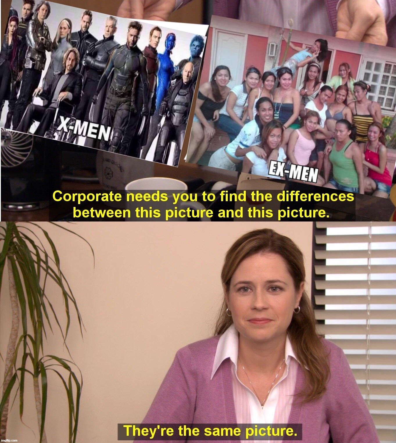 There really is a difference, stop kidding yourself. | image tagged in memes,they're the same picture,politics,x-men | made w/ Imgflip meme maker