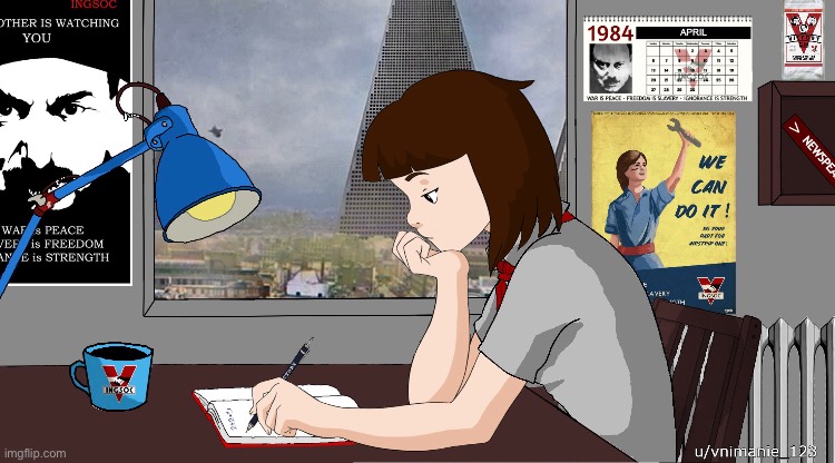 1984 Lo-fi girl. | made w/ Imgflip meme maker