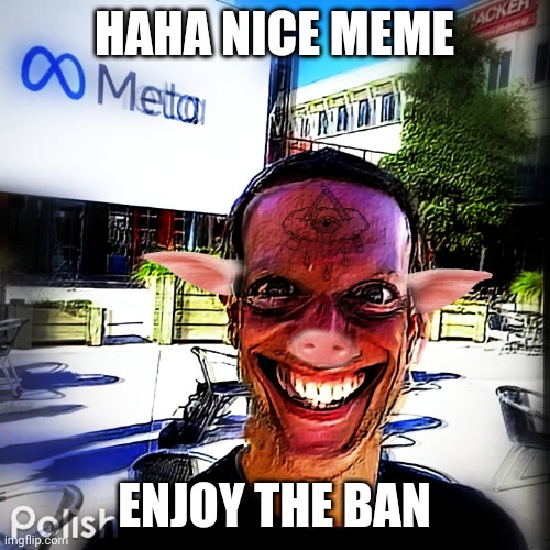 HAHA NICE MEME; ENJOY THE BAN | made w/ Imgflip meme maker