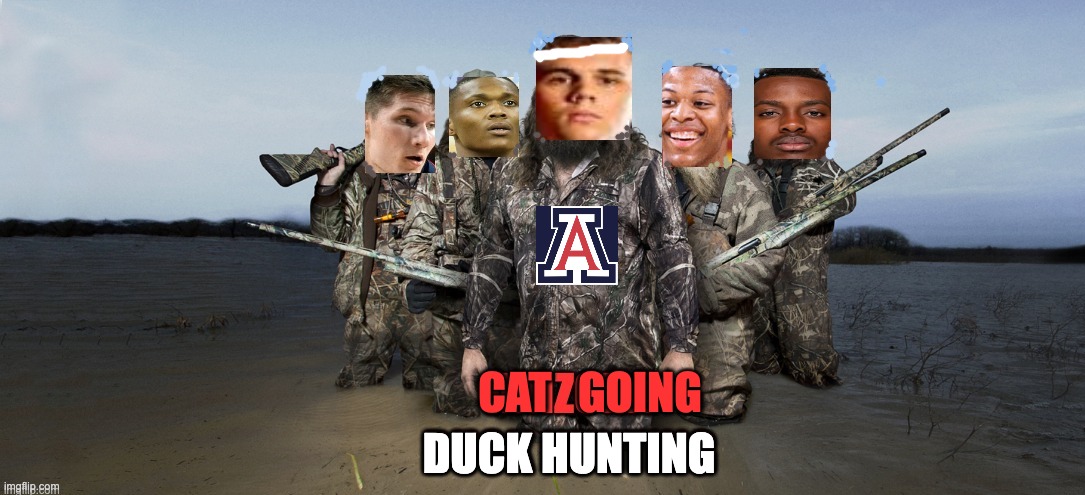 DUCK HUNTING; CAT   GOING | made w/ Imgflip meme maker