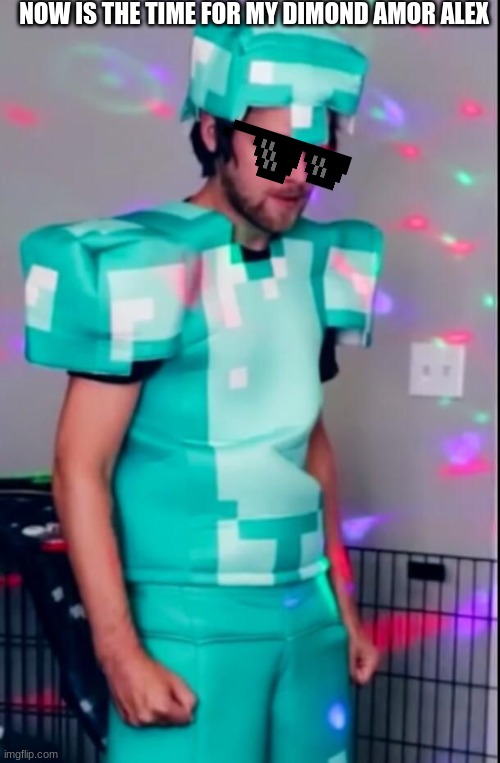 Yub | NOW IS THE TIME FOR MY DIMOND AMOR ALEX | image tagged in yub | made w/ Imgflip meme maker