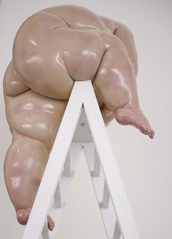 Naked ladder art Blank Meme Template