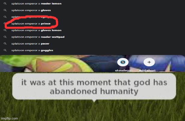 w h y | image tagged in it was at this moment that god has abandoned humanity | made w/ Imgflip meme maker