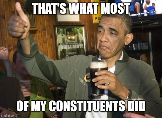 Not Bad | THAT'S WHAT MOST OF MY CONSTITUENTS DID | image tagged in not bad | made w/ Imgflip meme maker
