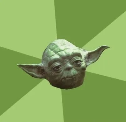 High Quality Yoda PCR Blank Meme Template