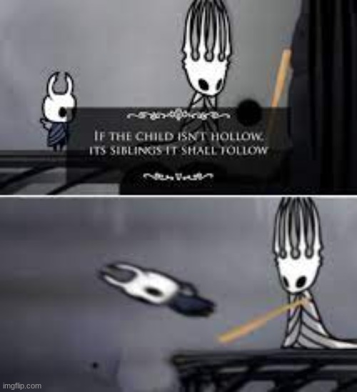 image tagged in pale king,hollow knight,abyss | made w/ Imgflip meme maker