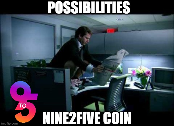 nine2five coin Blank Meme Template