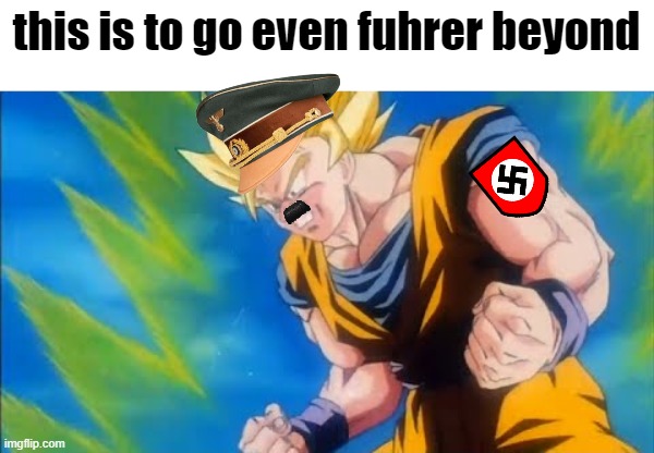 this is to go even fuhrer beyond | this is to go even fuhrer beyond | image tagged in fuhrer,hitler,dark humor,funny memes | made w/ Imgflip meme maker