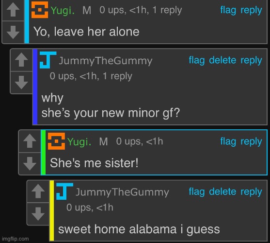 “She’s me sister!” | made w/ Imgflip meme maker