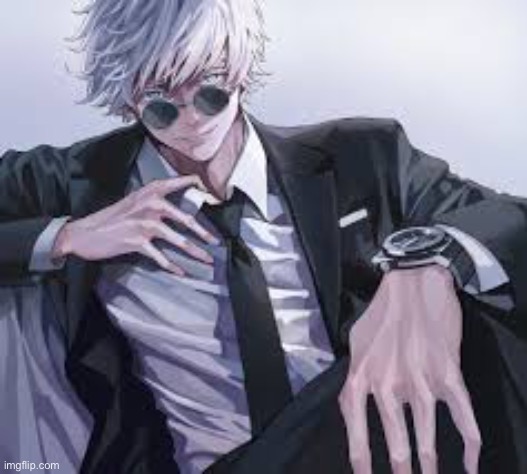 Yes I’m kinda obsessed with gojo, but I don’t simp for him, I’m not gay | image tagged in anime | made w/ Imgflip meme maker