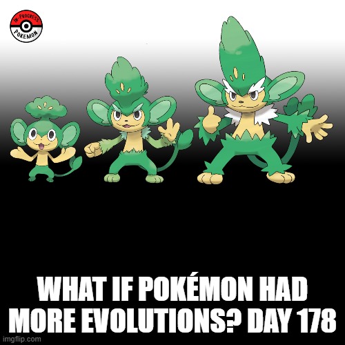 Check the tags Pokemon more evolutions for each new one. | WHAT IF POKÉMON HAD MORE EVOLUTIONS? DAY 178 | image tagged in memes,blank transparent square,pokemon more evolutions,pansage,pokemon,why are you reading this | made w/ Imgflip meme maker